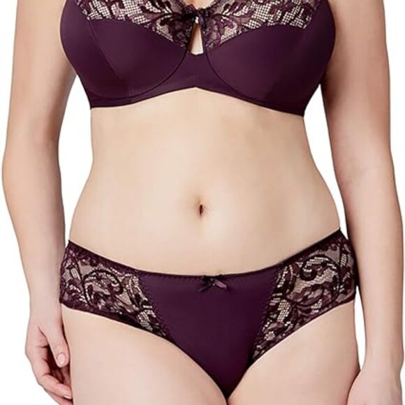 Set of 3! Thongs XL Panties Bramour Tribeca 32XL FITS 31-32" Lace Brief Burgundy - Picture 6 of 16